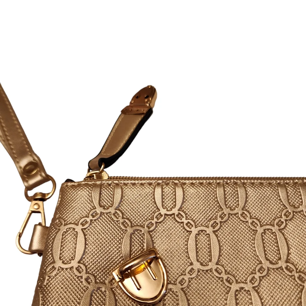 Small Light Gold Wristlet